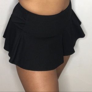Black flare salsa skirt